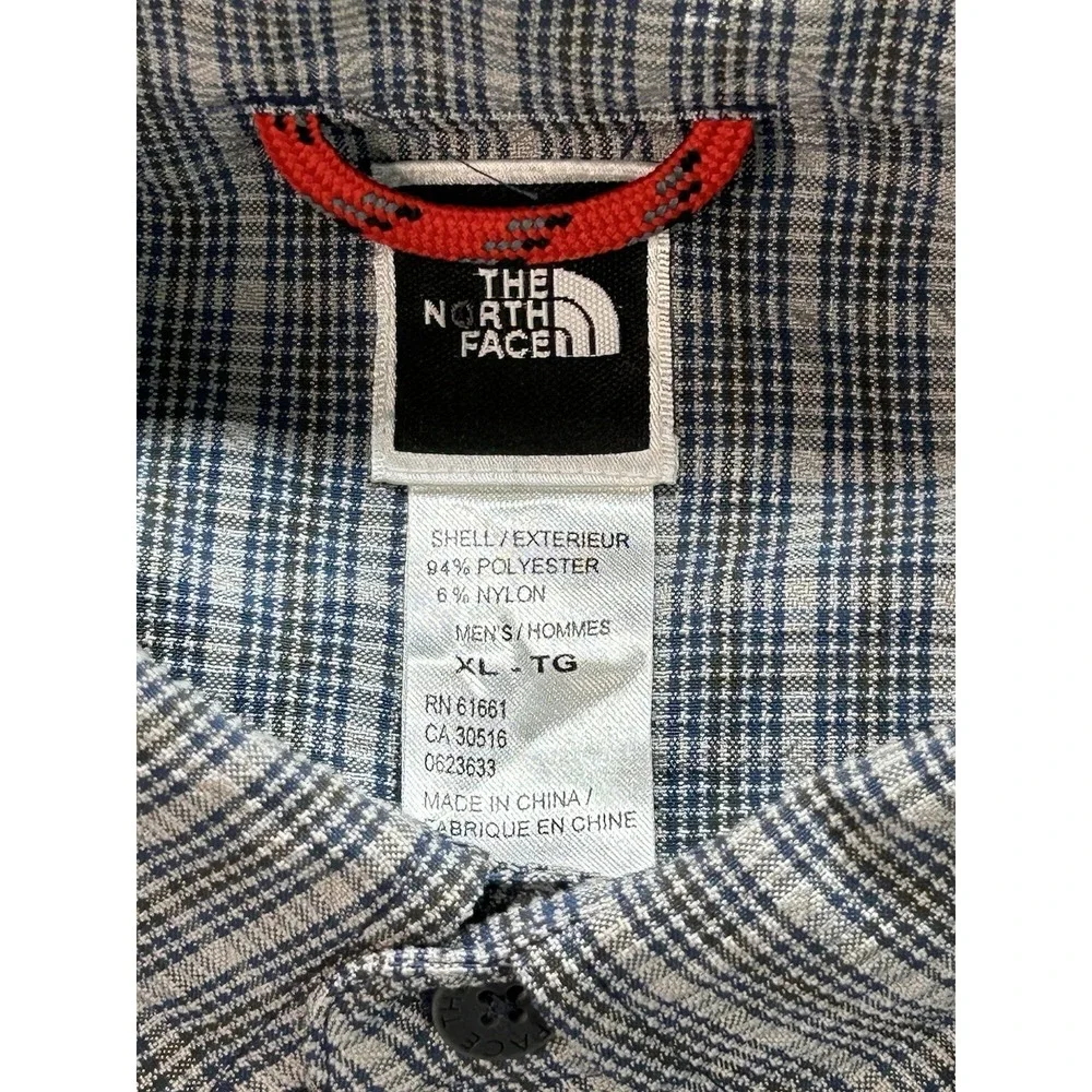 The North Face Shirt Sz XL Mens Button-Up Traverse Plaid Hiking Outdoor Camping